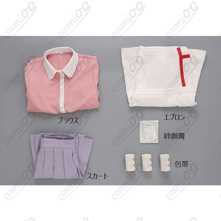スーパーダンガンロンパ2 罪木蜜柑 通常衣装コスプレ衣装｜軽やかで上品なナース風セット - 4枚目の画像