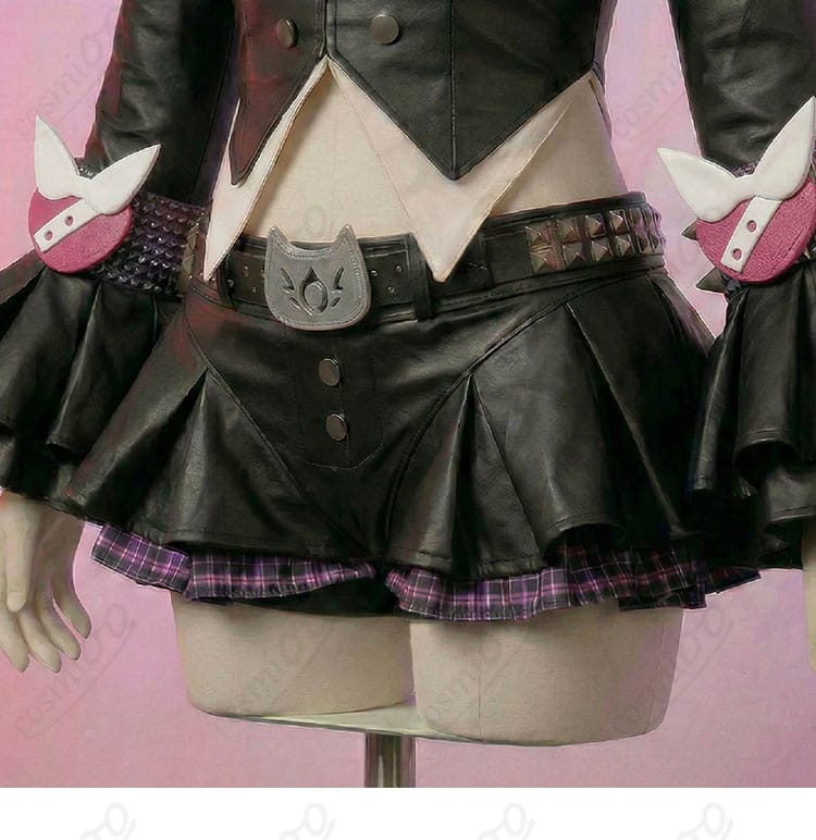 南宮羽コスプレ衣装のキュロットスカート装飾ディテール