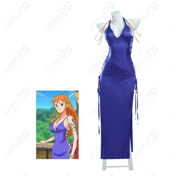 ONE PIECE ナミのゾウ編パープルドレスを着用したキャラクターイメージ