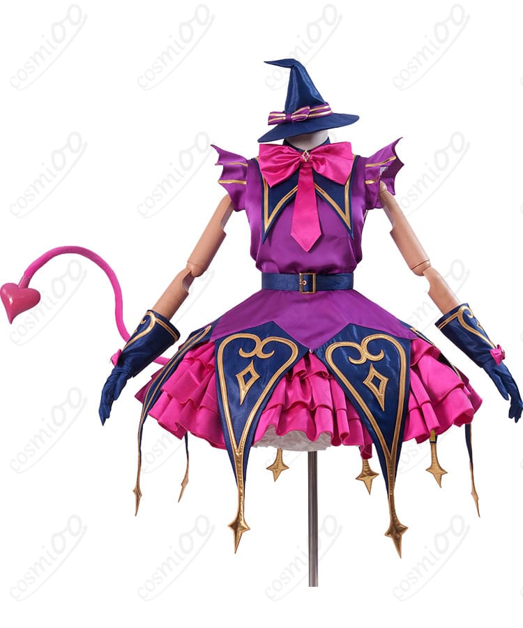 黒須あろま 悪魔風ステージ衣装のワンピース正面デザイン