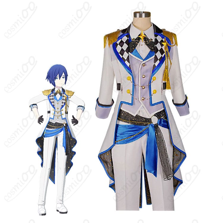 KAITO着用イメージとアトラクティブコートの全身コスプレ衣装