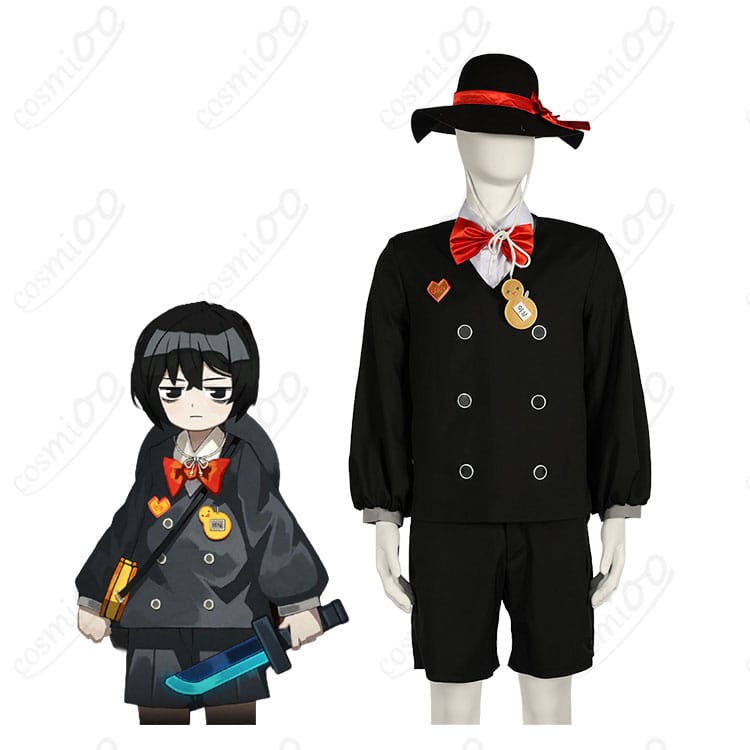 Limbus Company イサンの囚園児風コスプレ衣装を着用したキャラクターイメージ