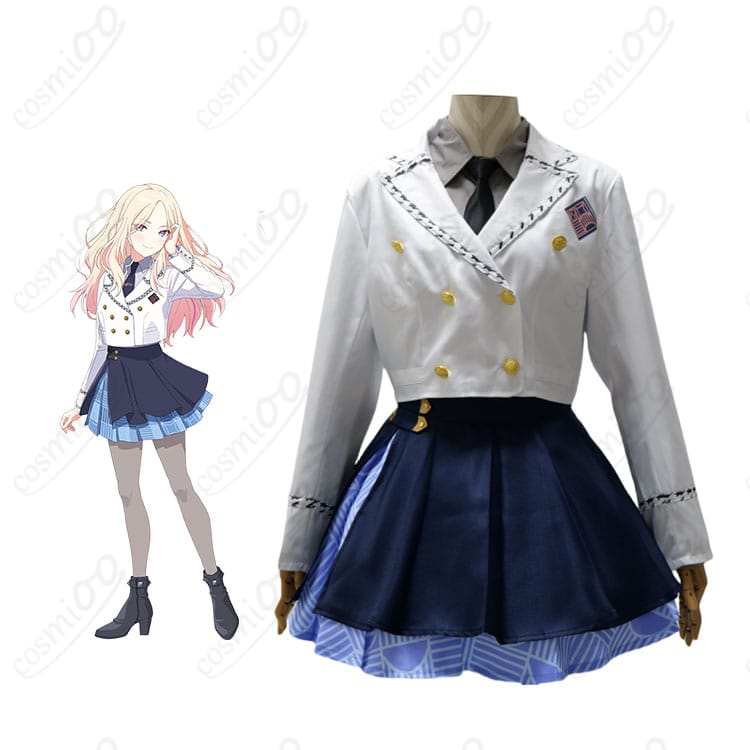 十王星南・星南先輩の初星学園制服コスプレ衣装を着用した全身イメージ