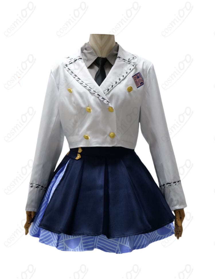 十王星南 初星学園制服コスプレ衣装のジャケット・ネクタイ・スカート正面