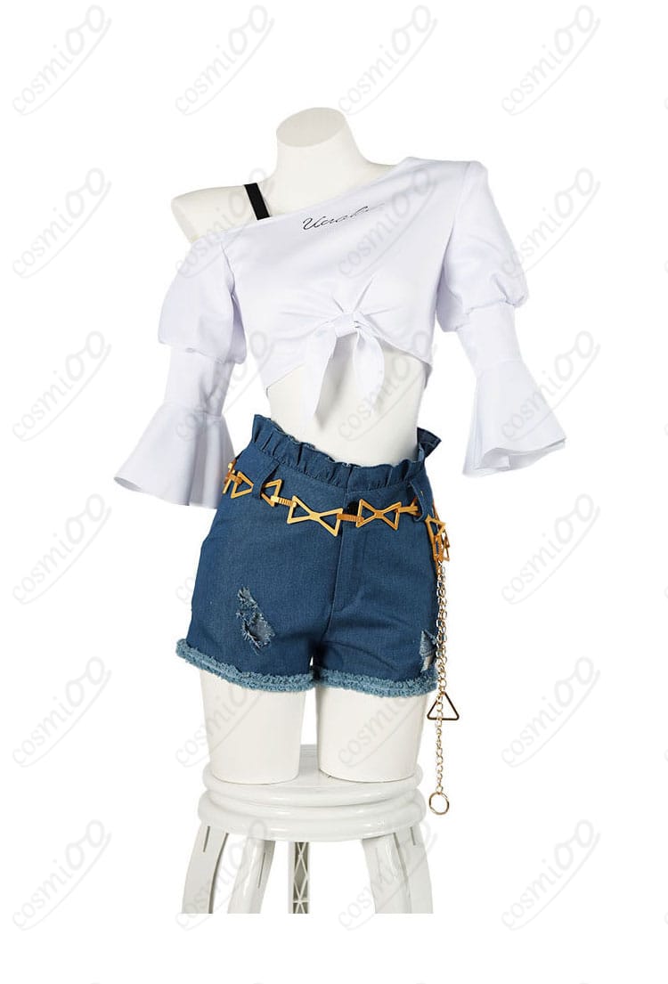 トーセンジョーダン 私服Ver.コスプレ衣装のトップスとショートパンツ正面