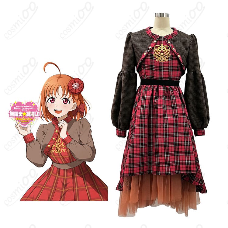 高海千歌の無限大☆WORLDステージ衣装を着用したキャラクターイメージ
