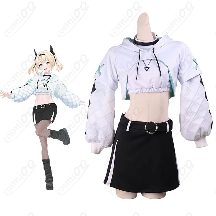 hololive 風真いろは ポップダンス衣装Ver.のコスプレ衣装を着用した全身イメージ