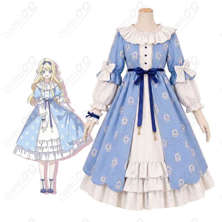 ルシアナ・ルトルバーグのメイド服コスプレ衣装を着用した全身イメージ