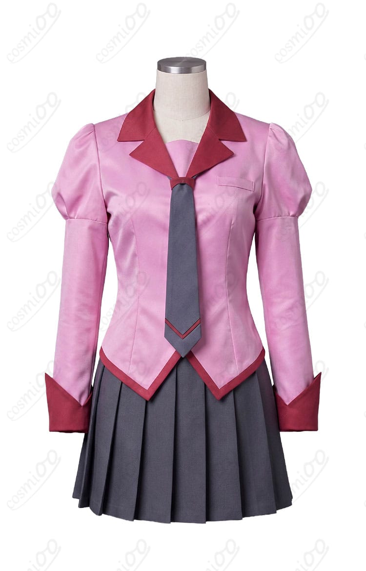 戦場ヶ原ひたぎ 私立直江津高校女子制服コスプレ衣装の正面デザイン