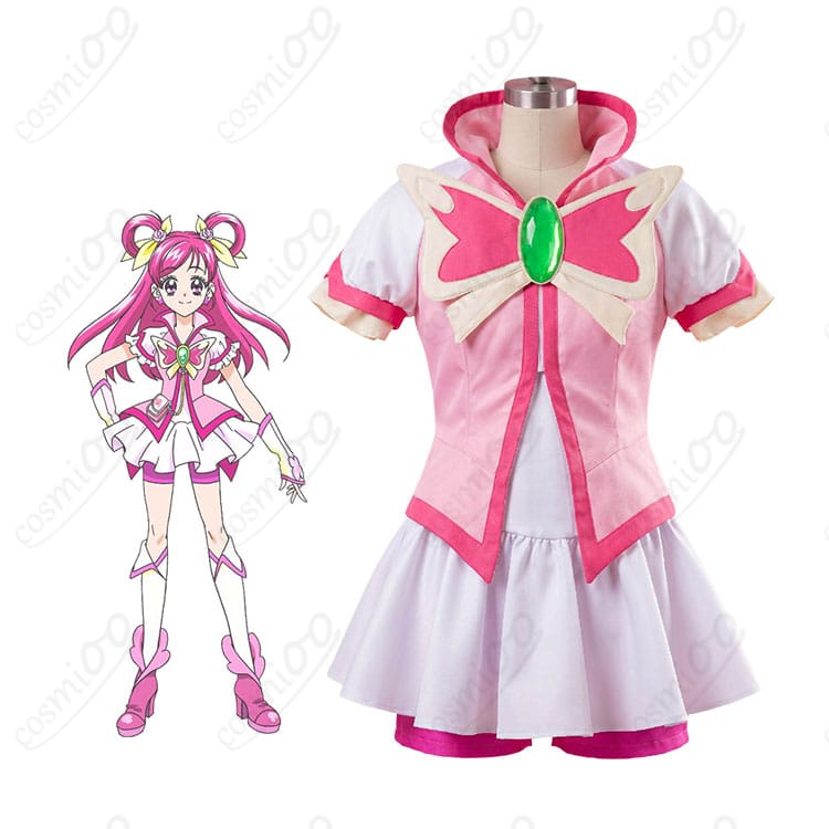 『Yes！プリキュア5GoGo！』夢原のぞみとキュアドリーム変身後コスプレ衣装の商品イメージ