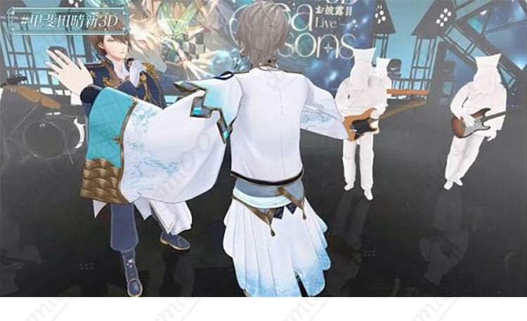 にじさんじ 甲斐田晴 Seasons 個人3D衣装コスプレの背面シルエット