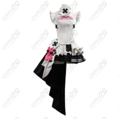 初音ミクGTプロジェクト レーシングミク2026カフェVer.白黒フリルコスプレ衣装 - 1枚目の画像（サムネイル）