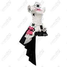 初音ミクGTプロジェクト レーシングミク2026カフェVer.白黒フリルコスプレ衣装 - 2枚目の画像（サムネイル）