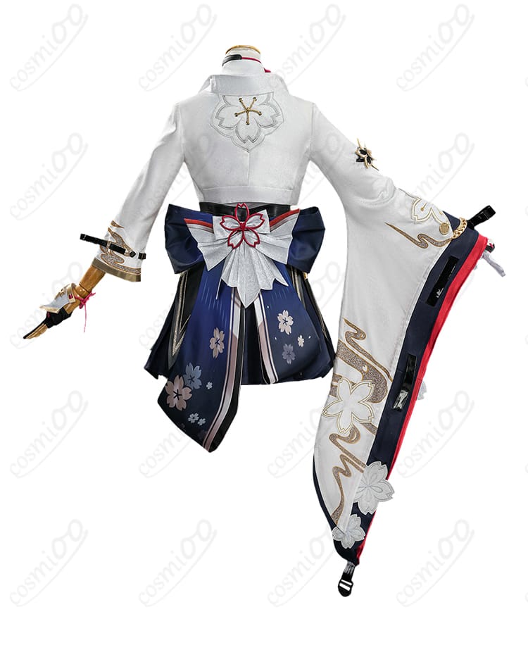 緋英コスプレ衣装の背面全体と背部装飾