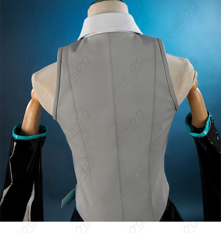 初音ミク V6 コスプレ衣装の背中と肩部分の細部