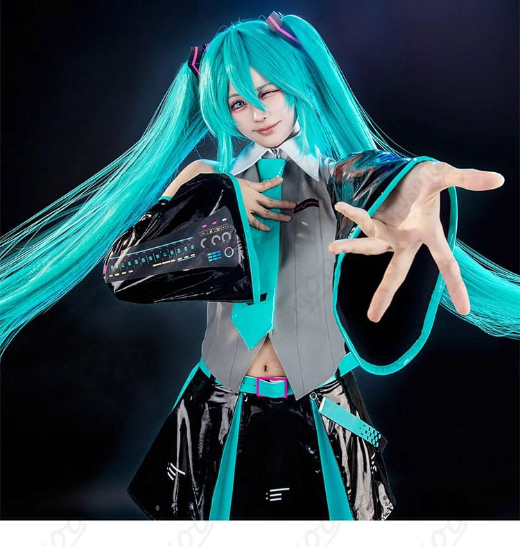 初音ミク V6 パッケージビジュアルVer.衣装の全身着用イメージ