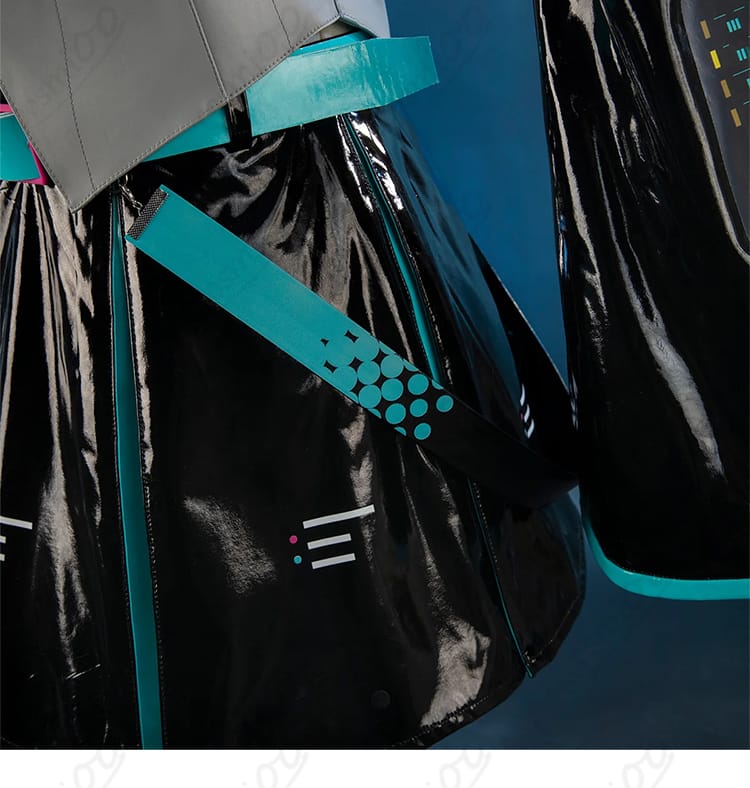 初音ミク V6 コスプレ衣装のスカート装飾デザインの細部