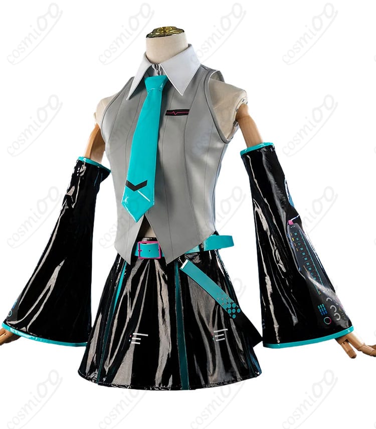 初音ミク V6 パッケージビジュアルVer.コスプレ衣装の側面シルエット