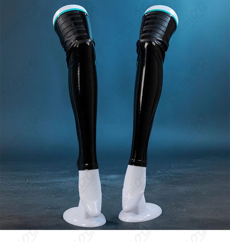 初音ミク V6 コスプレ衣装のレッグカバーの細部