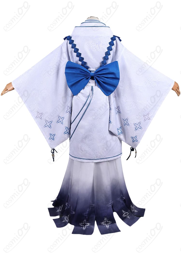 塩見ヨル 小指の親方Ver.和装コスプレ衣装の背面と背面リボン
