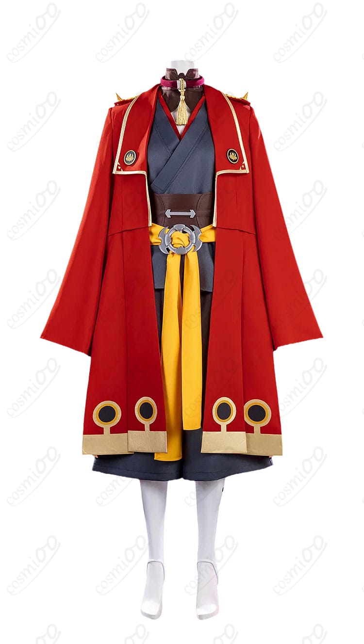 キョウカ・ニジク獄卒「赤角」1番隊隊長Ver.コスプレ衣装の正面デザイン