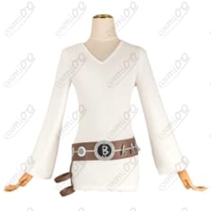ONE PIECE（ワンピース）ナミ 白長袖ミニワンピースコスプレ衣装｜上品なベルトセット - 1枚目の画像（サムネイル）