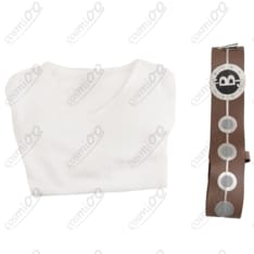 ONE PIECE（ワンピース）ナミ 白長袖ミニワンピースコスプレ衣装｜上品なベルトセット - 5枚目の画像（サムネイル）