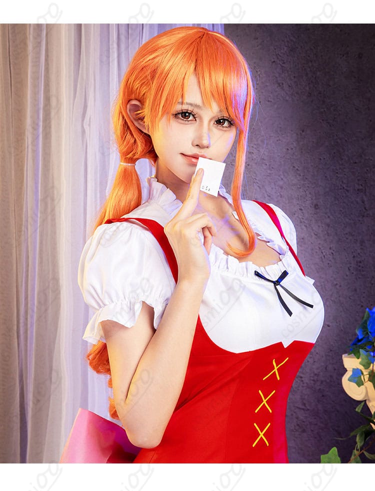 ONE PIECE ナミ ホールケーキアイランド編 ワンピース上衣のコルセット風ディテール