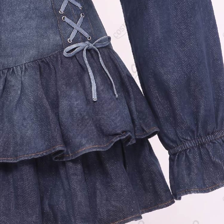 にじさんじ 水面まどか 初の新衣装デニム私服Ver. コスプレ衣装｜撮影向けセット - 4枚目の画像