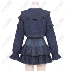 にじさんじ 水面まどか 初の新衣装デニム私服Ver. コスプレ衣装｜撮影向けセット - 2枚目の画像（サムネイル）