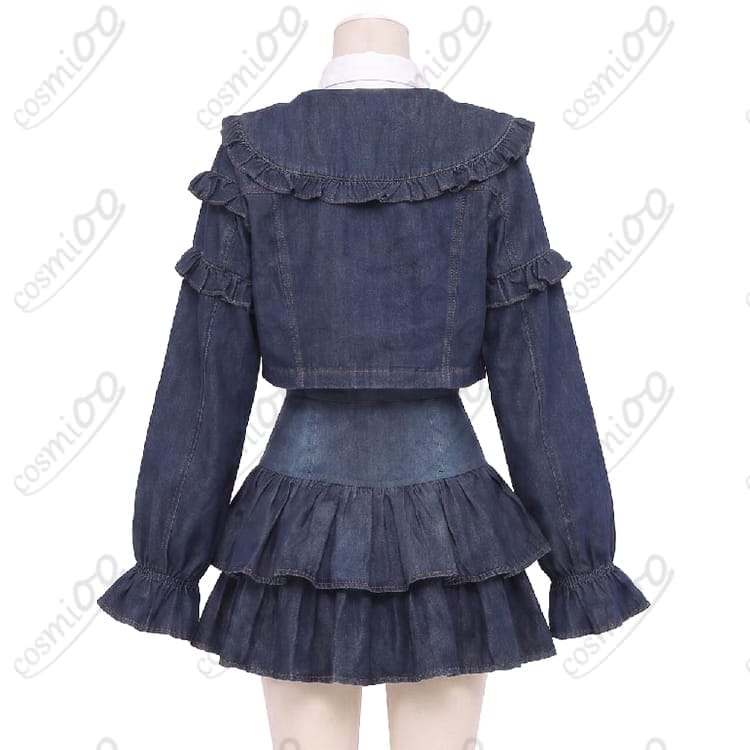 にじさんじ 水面まどか 初の新衣装デニム私服Ver. コスプレ衣装｜撮影向けセット - 2枚目の画像