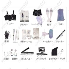 ホロライブ 轟はじめ（番長）ブラックオーロラ コスプレ衣装｜軽やかな着心地と高再現ディテール - 7枚目の画像（サムネイル）