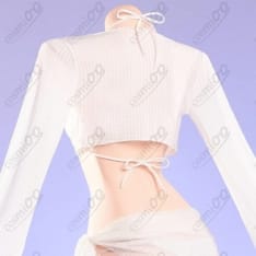 勝利の女神：NIKKE シンデレラ クリスタルウェーブ水着コスプレ衣装｜花飾り付き - 4枚目の画像（サムネイル）