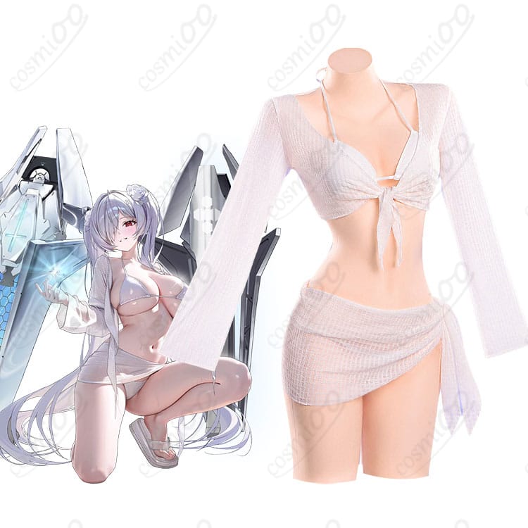 『勝利の女神：NIKKE』シンデレラとクリスタルウェーブ水着コスプレ衣装の商品イメージ