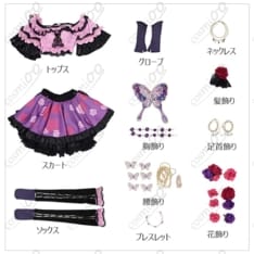 アイカツ！-アイドルカツドウ！- 紫吹蘭 ローズボンボンコーデ｜華やかな全身再現衣装 - 4枚目の画像（サムネイル）