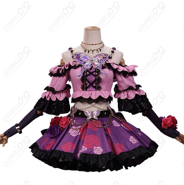 アイカツ!紫吹蘭ローズボンボンコーデ衣装の正面