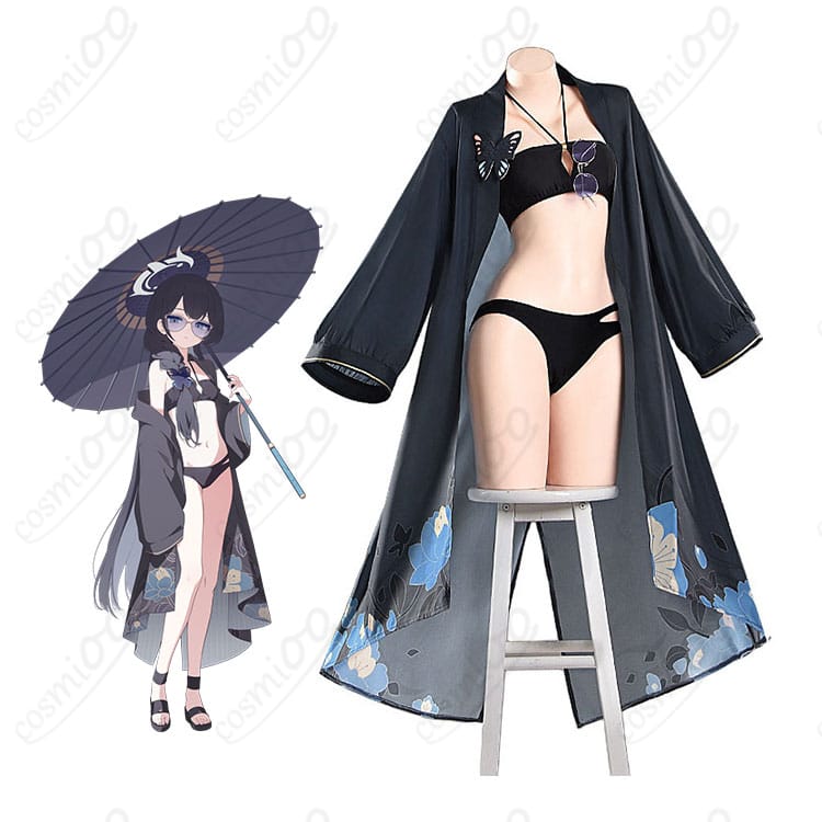 ブルーアーカイブの竜華キサキと水着コスプレ衣装の全体イメージ