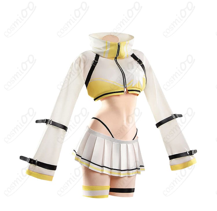 エレグのトップスとプリーツスカートを正面から確認できるコスプレ衣装