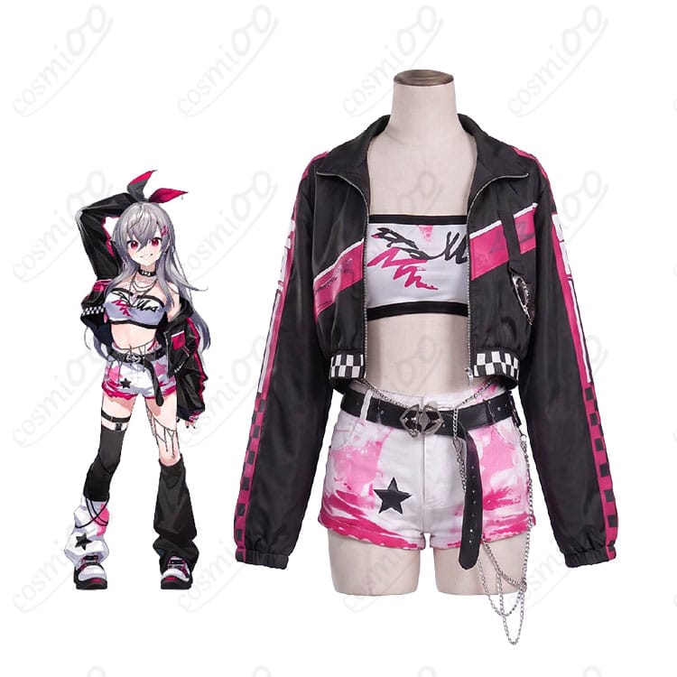 ホロライブプロダクション響咲リオナとHarajuku Original原宿コスプレ衣装の全体イメージ