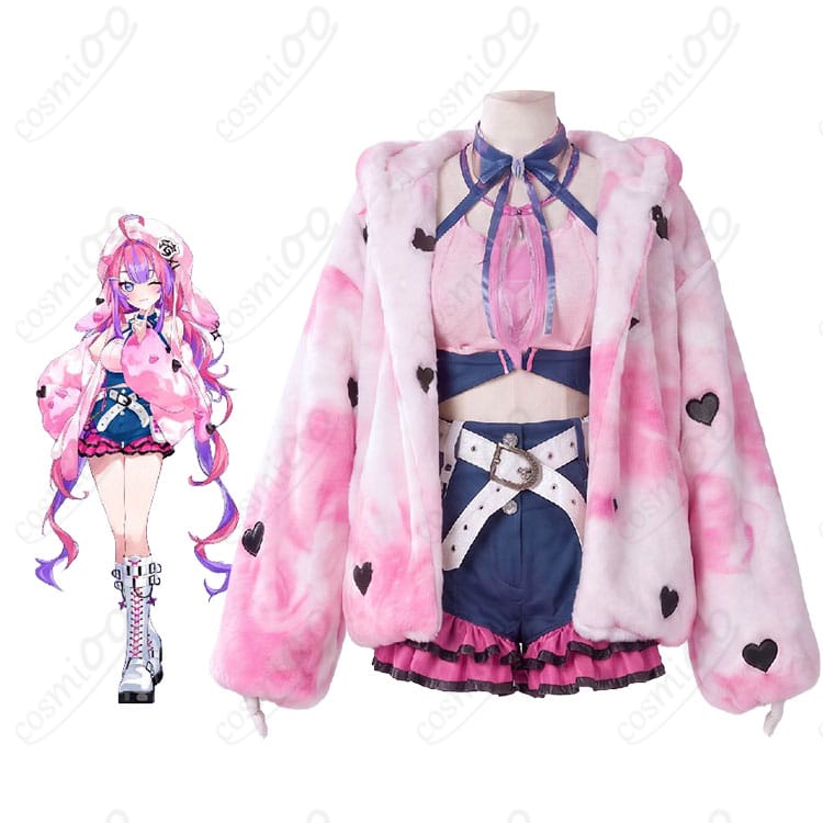 綺々羅々ヴィヴィのキャラクターイメージとHarajuku original原宿衣装セットの比較