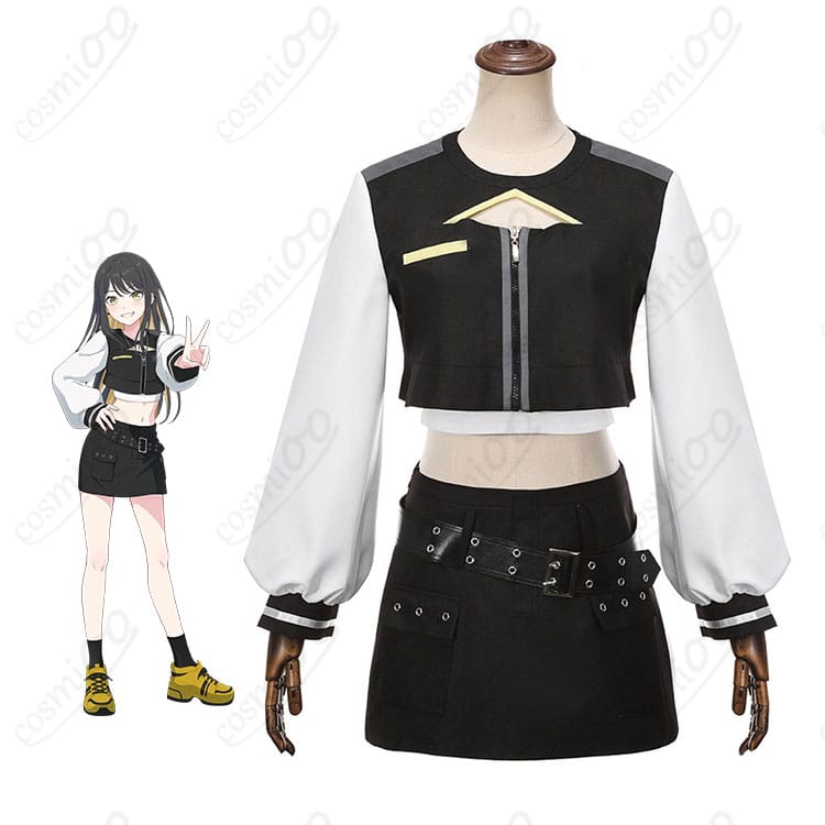 『BanG Dream! Our Notes』須賀蕾叶のキャラクターイメージと一家Dumb Rock!コスプレ衣装