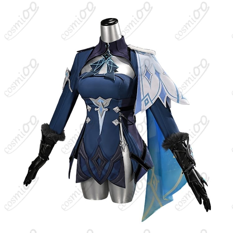 原神 蛍「冬の夜を狩る者」戦闘服コスプレ衣装｜着脱しやすく写真映えする高再現セット - 2枚目の画像