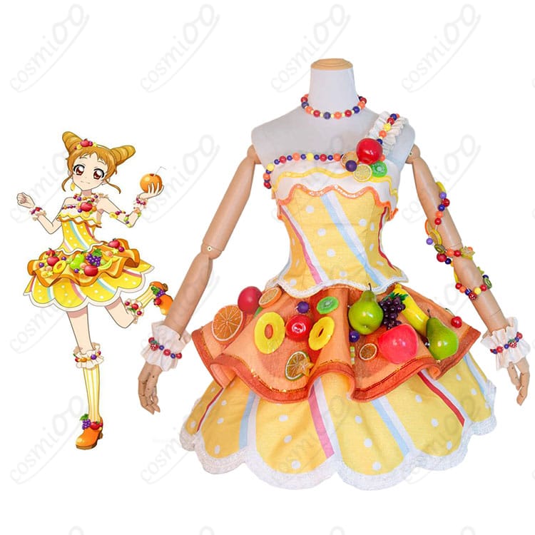 『アイカツ!』有栖川おとめとトロピカルバスケットコーデの商品構成イメージ