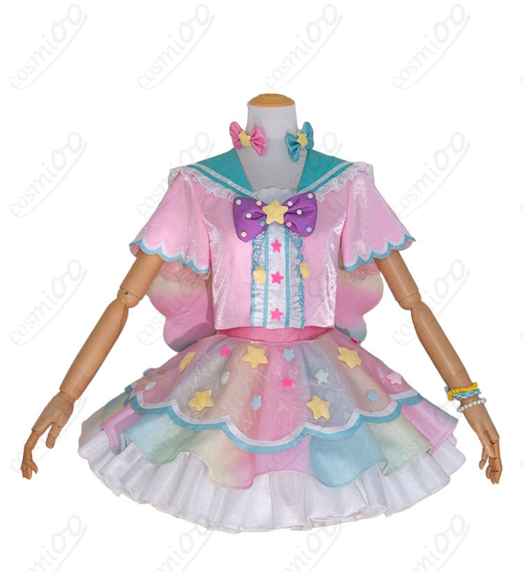 アイドルタイムプリパラ夢川ゆいコスプレ衣装の正面デザイン