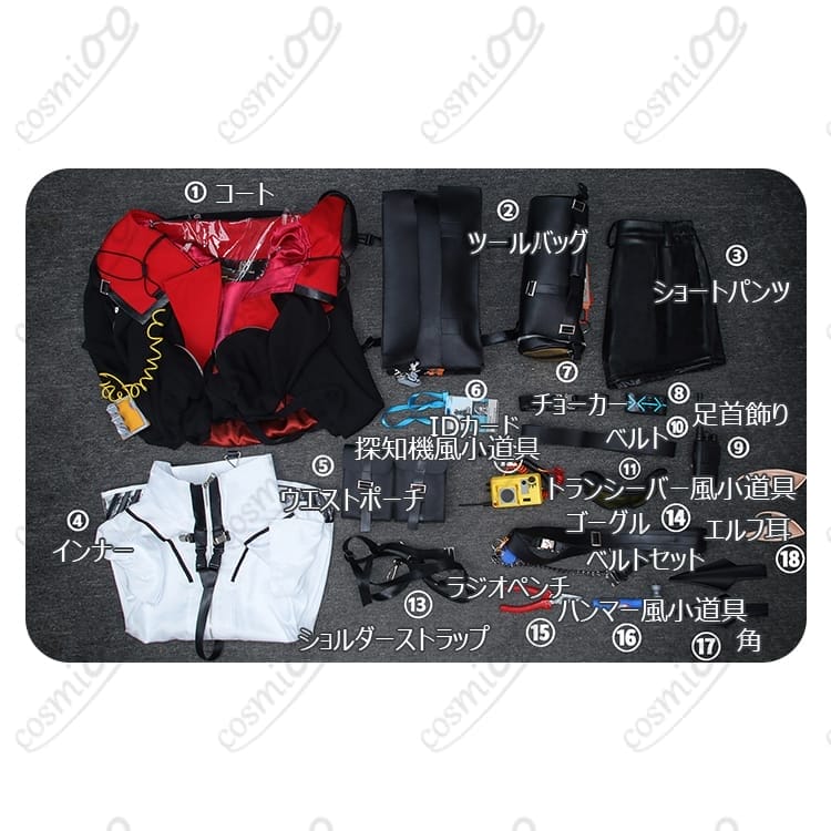 アークナイツ クロージャ コスプレ衣装｜工具小物まで揃うクールな高再現セット - 5枚目の画像