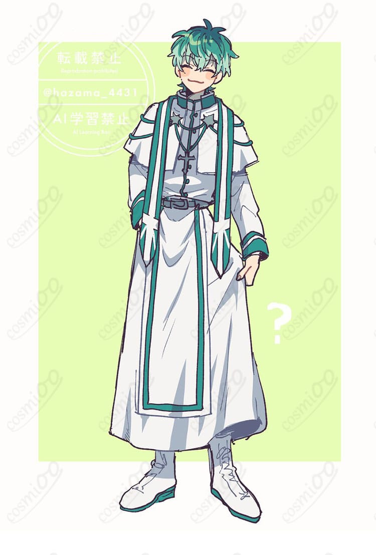 白膠木 簓のクールな聖職者風デザインを表現した9周年PRIEST衣装の商品画像2