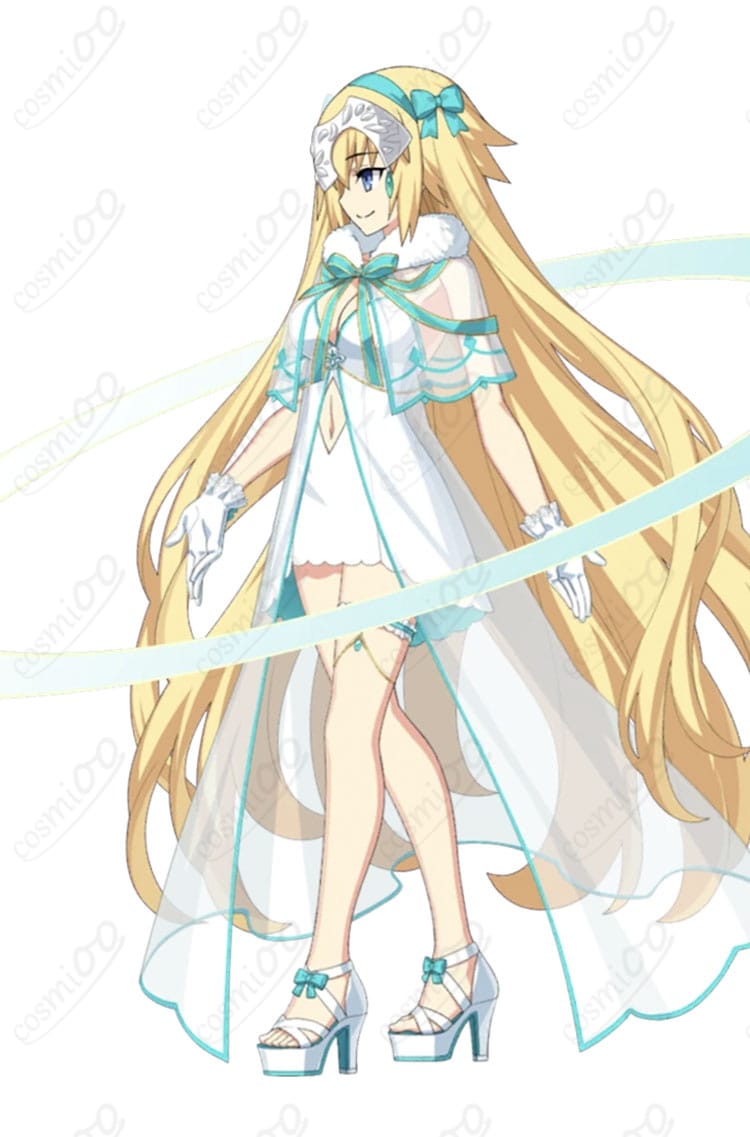 Fate/Grand Orderのジャンヌ・ダルク〔アーチャー〕霊基再臨第3段階水着コスプレ衣装の全身着用イメージ