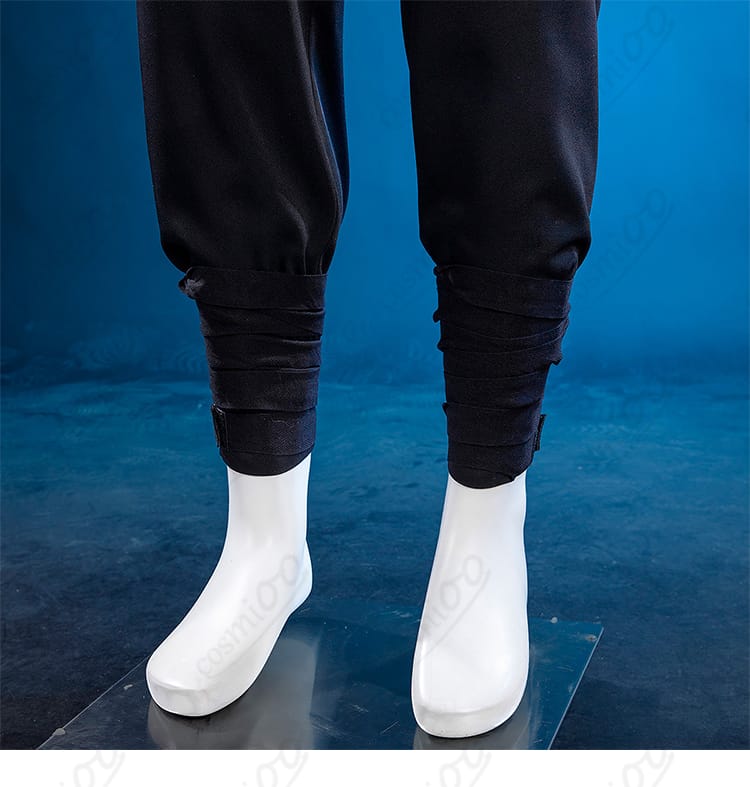漆羽洋児コスプレ用パンツ裾と包帯を組み合わせた足元