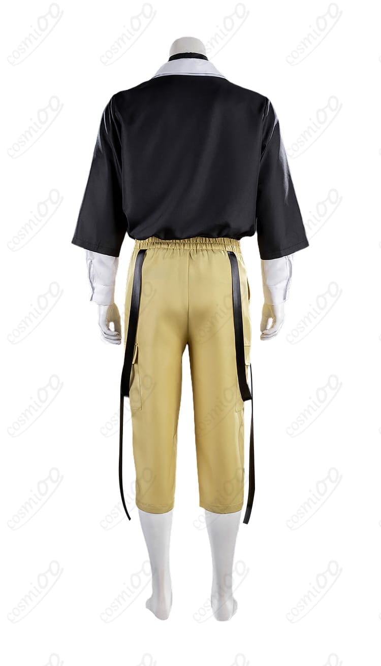 漣伯理コスプレ衣装の背面デザインと肩周りの装飾