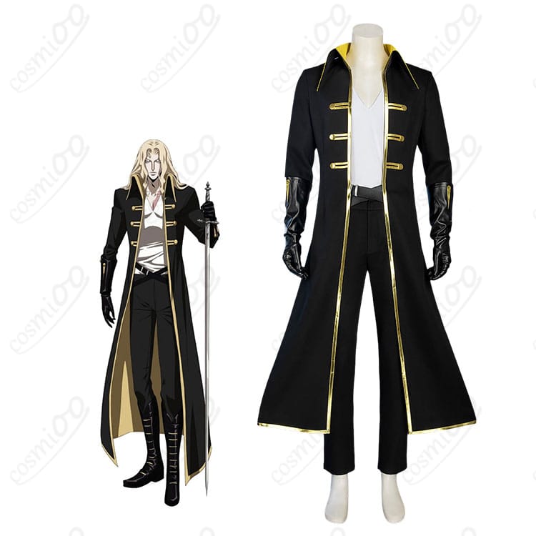 『悪魔城ドラキュラ -キャッスルヴァニア-』アルカードのキャラクターイメージと中世風衣装
